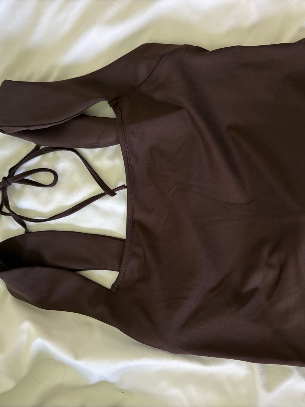 Chocolate Brown Tie-Back Tank Top